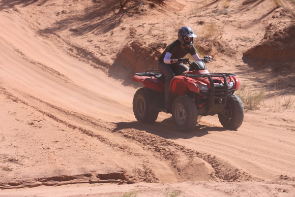 Riding ATVs in Moab